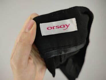 orsay spodnie woskowane czarne: Orsay, Spodnie materiałowe damskie, rozmiar L — 4