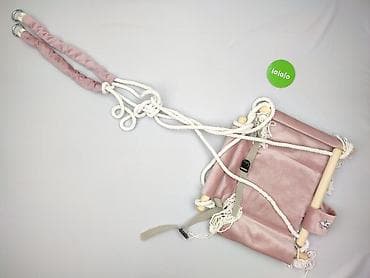 modne wózki dziecięce: Różowa huśtawka dla niemowląt i małych dzieci, unisex - Model wiszący — 2
