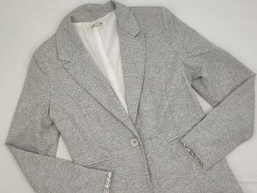 srebrna marynarka do sukienki: Marynarka damska, XL — 1