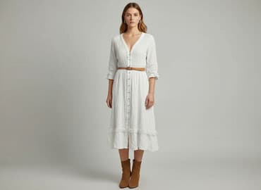 letnia sukienka zapinana z przodu krzyżówka: BODY FLIRT, Sukienka damska, rozmiar M — 1