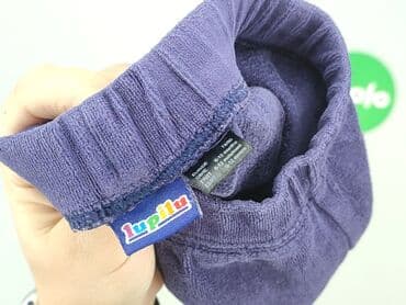 czarne spodnie woskowane: Sweatpants, Lupilu, 9-12 months, condition - Good — 4