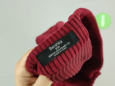bordowa spódnice plisowane: Bershka, Spódnica damska, rozmiar XS — 4