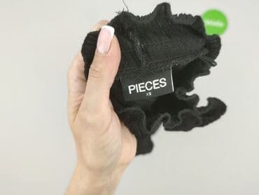 czarne obcisła bluzki z długim rękawem: Pieces, Жіноча блуза, розмір XS — 5