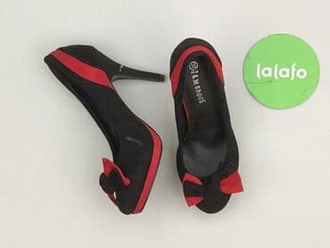 ccc srebrne sandały na obcasie: Półbuty damskie, rozmiar 37 — 4