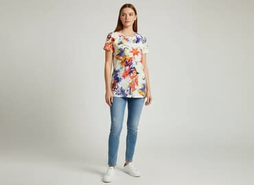 shein podkoszulki damskie: Ovs, T-shirt damski, rozmiar L — 7