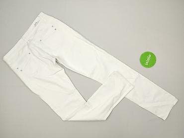 białe t shirty basic: Jeansy damskie, rozmiar M — 3