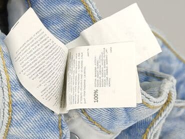 krótkie spodenki jeansowe wysoki stan: Denim, Szorty damskie, rozmiar XL — 6