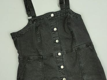 sukienka ogrodniczka czarna: Sukienka damska, rozmiar S — 1