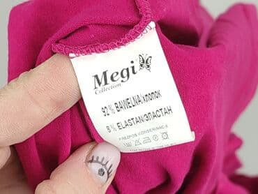 koszulka w paski z serduszkiem: MEGI, Bluzka damska, M — 5