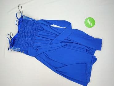 niebieska długa sukienki na wesele: Sukienka damska, rozmiar S — 4