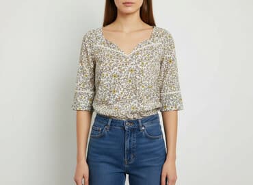 bluzka w kwiaty new yorker: Promod, Bluzka damska, rozmiar S — 7