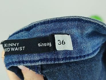 pull and bear ogrodniczki: Sinsay, Jeansy damskie, rozmiar S — 4