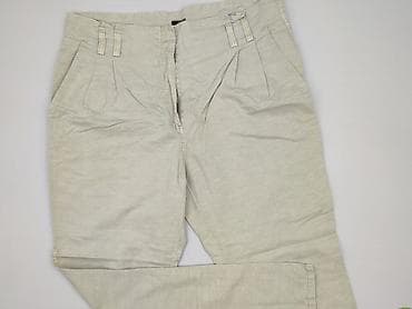 cream trousers: H&M, Spodnie materiałowe damskie, rozmiar XL — 1