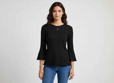 stradivarius skórzane spodnie: Stradivarius, Bluzka damska, rozmiar M — 6