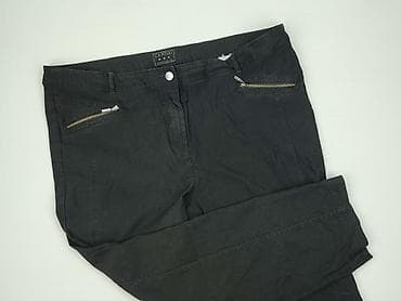 Women's Clothing: Canda, Material trousers for women, size XL — 1