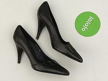 waska stopa: Czarne czółenka na szpilce AUDLEY London - Model: 202.10 - Rozmiar — 2