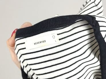 bluza w paski reserved: Reserved, T-shirt damski, rozmiar L — 4