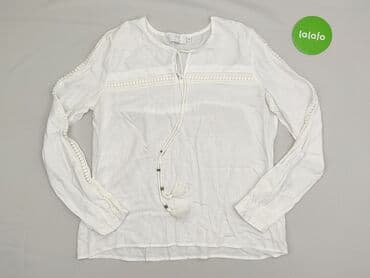 biała bluzka dekolt w łódkę: White, Bluzka damska, rozmiar M — 2