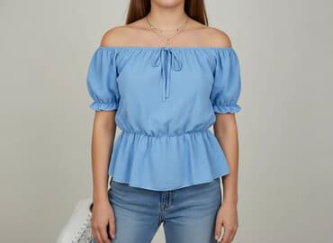 bluzka damska na jedno ramię: Bluzka damska, rozmiar S — 1