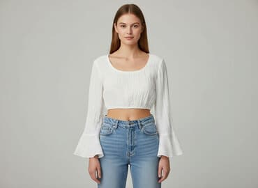 bluzki na szydełku z elementów: Bluzka damska, rozmiar S — 1