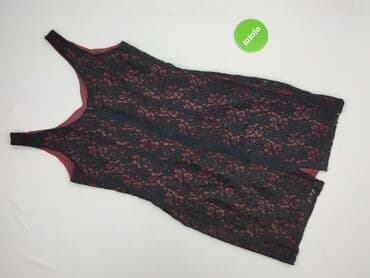 czerwona sukienka w czarne kropki: PLUS, Sukienka damska, L — 3