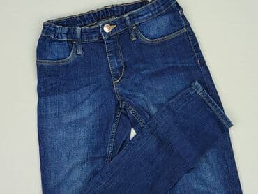 spodnie woskowane beige: Spodnie jeansowe, H&M, 12 lat, 152, stan - Bardzo dobry — 1