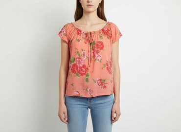 bluzki hiszpanki w kwiaty: Bluzka damska, rozmiar L — 5