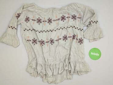 Women's Clothing: Cream, Women's blouse, size 2XL — 2