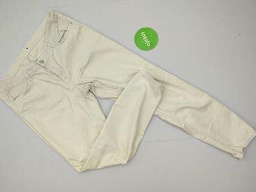 jeansy ecru: Spodnie materiałowe damskie, rozmiar S — 2