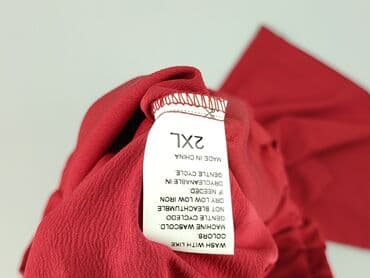 spodnie marszczone w pasie: Spodnie materiałowe damskie, 2XL — 4