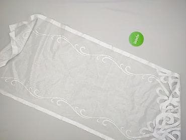 material: Biała firanka/woal żakardowy – panel z dekoracyjną, ażurową listwą — 3