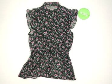 czarne bluzki z krótkim rękawem allegro: Women's blouse, size S (EU 36) — 3