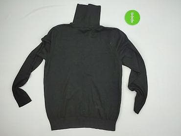 czerwona bluza pull: H&M, Golf dla mężczyzn, rozmiar L — 3