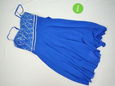 niebieska długa sukienki na wesele: Sukienka damska, rozmiar S — 3