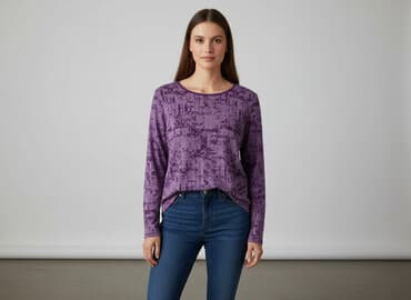 fioletowa marynarka h m: Bluzka damska, L — 7