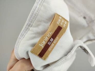 biale szerokie jeansy: Janina, Jeansy damskie, rozmiar M — 4