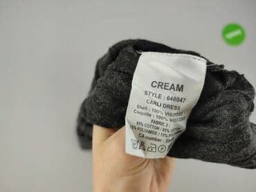 sukienka z karczkiem: Cream, Sukienka damska, M — 5