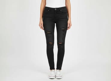 dziurawe dżinsy: Newplay, Jeansy damskie, rozmiar S — 1