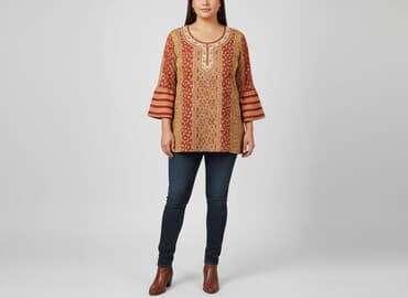 tanie tuniki wyprzedaż: Tunika damska, rozmiar 2XL — 1