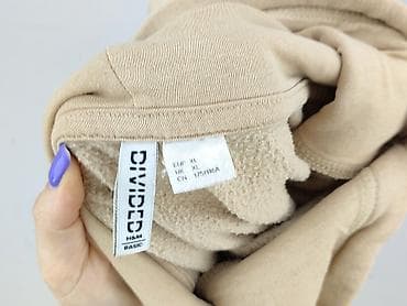 brąz: H&M Basic, Bluza z kapturem damska, rozmiar XL — 5