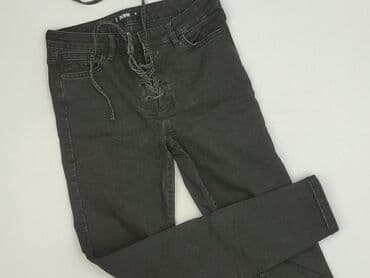 czarne skinny jeans: Denim Collection, Jeansy damskie, rozmiar M — 1