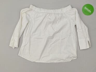 biała bluzka z krótkim rękawem zara: Zara, Bluzka damska, rozmiar S — 3
