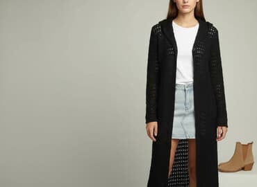 wegańskie buty zimowe: Kardigan damski, rozmiar S — 6