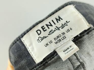 szare jeansy damskie stylizacje: Jeansy damskie, rozmiar M — 4