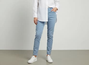 buty szerokie w palcach damskie: Spodnie materiałowe damskie, rozmiar L — 8