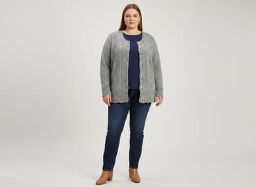 sweter na guziki: Kardigan damski, rozmiar 4XL — 6