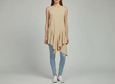 sukienki beżowe midi: VICCI, Sukienka damska, rozmiar S — 6