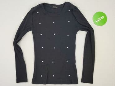 sweter z transparentnymi rękawami: Sweter damski, S — 2