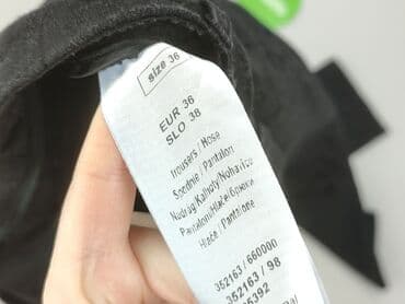 wykrój na spodnie: Spodnie materiałowe damskie, rozmiar S — 4