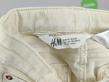 bluzki s: Spodnie jeansowe, H&M, 5-6 lat, 116, stan - Bardzo dobry — 4